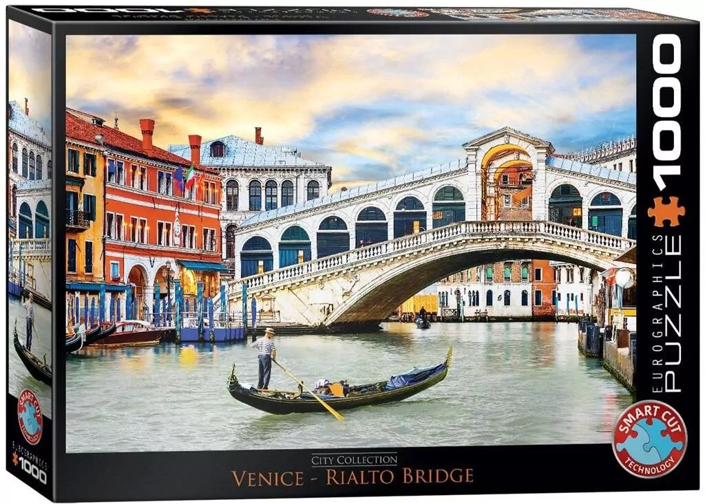 Puzzle 1000 Most Rialto w Wenecji 6000-0766 - tantis.pl