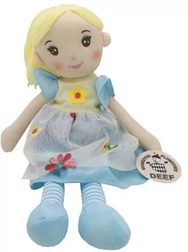 Lalka miękka w rajtuzach w paski 03862 - tantis.pl