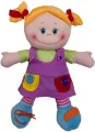 Lalka szmacianka w fioletowej sukience, 46cm - tantis.pl