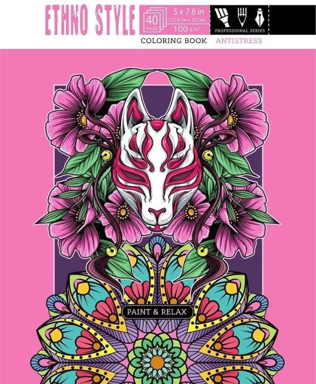 Kolorowanka antystresowa 124x197 20 Ethno style - tantis.pl