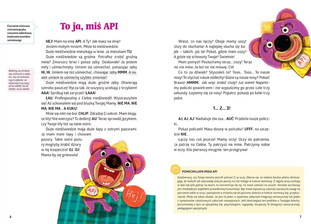 Bajki logopedyczne misia API. 2-4 lat. Ładnie składnie - tantis.pl