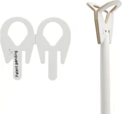 Patyczki z zatyczkami do balonów papierowe, 100 sztuk