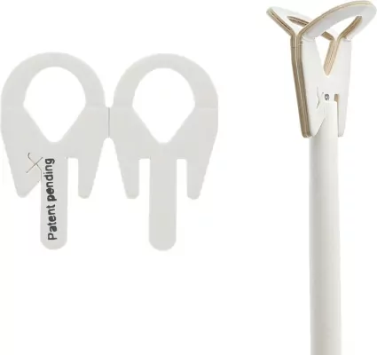 Patyczki z zatyczkami do balonów papierowe, 100 sztuk