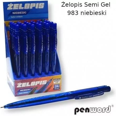 Żelopis Semi Gel niebieski - tantis.pl
