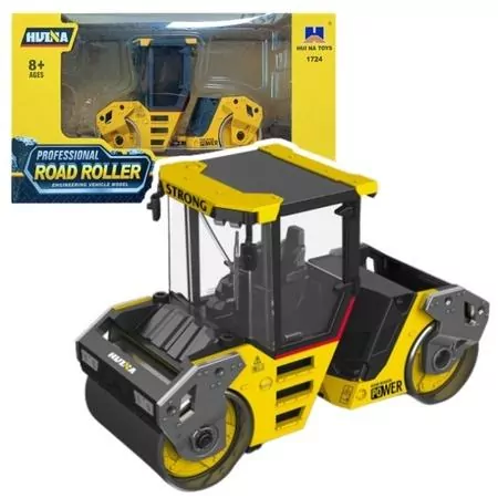 Walec drogowy metalowy żółty 1:50 - tantis.pl