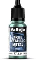Vallejo: 77.134 - True Metallic Metal - Base - Dusken Green (18 ml) - tantis.pl