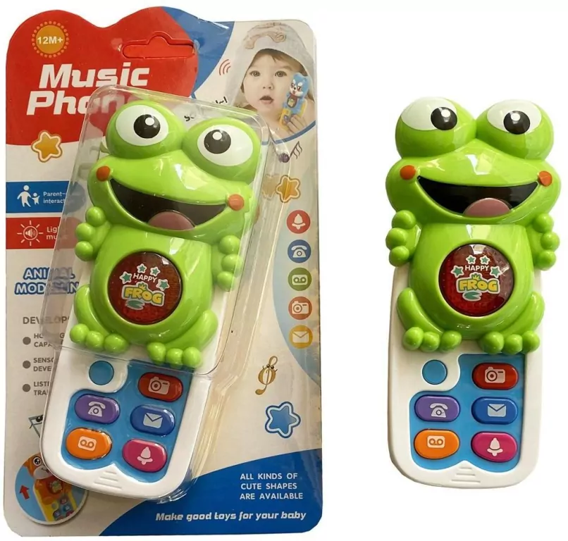 Telefon muzyczny dla malucha żabka - tantis.pl
