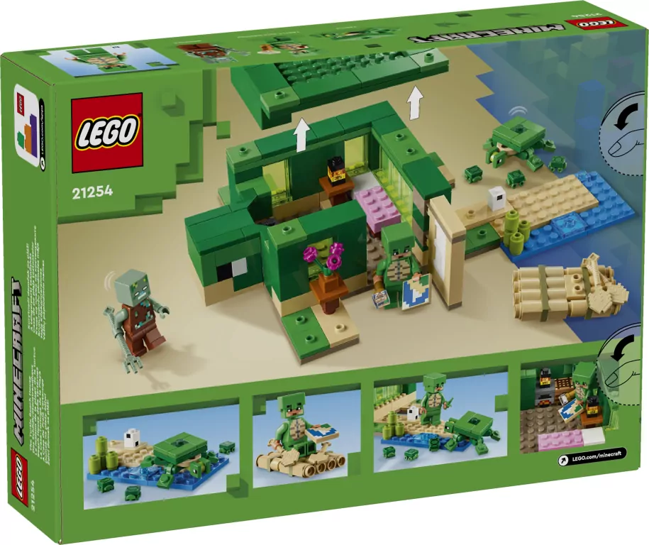 LEGO® Minecraft. Domek na plaży żółwi 21254 - tantis.pl