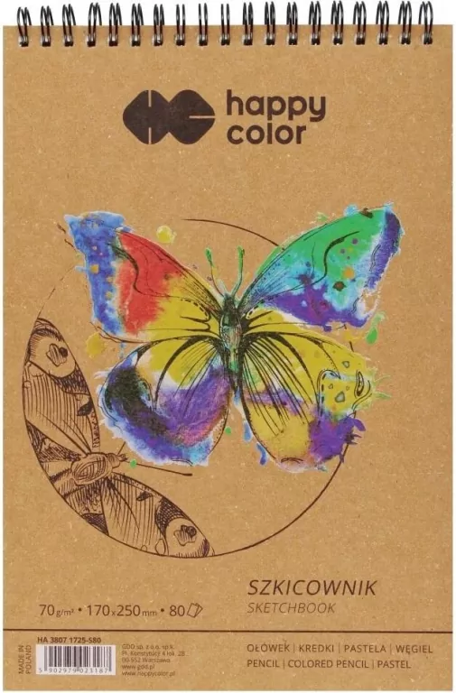 Szkicownik na spirali Happy Color - tantis.pl