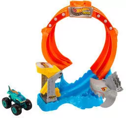 Hot Wheels Monster Trucks Pętla rekina Tor z kraks - tantis.pl