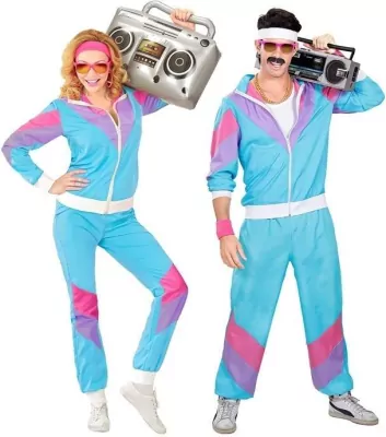 Strój dresowy w stylu lat 80 rozm. S