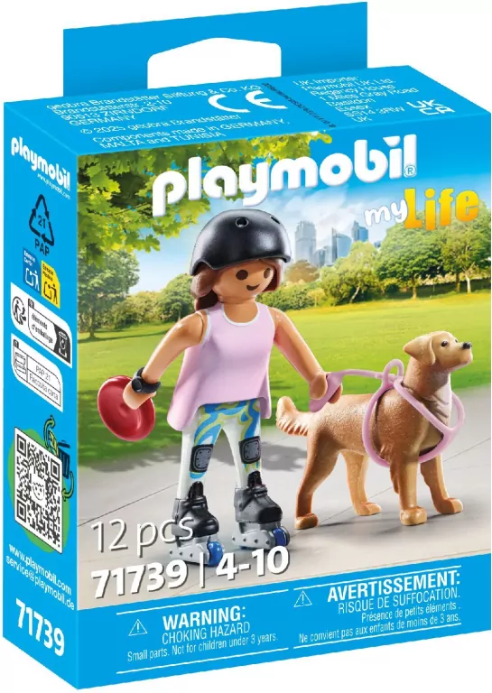 Playmobil Skaterka z retriverem 71739 - tantis.pl