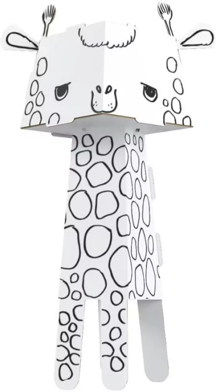 Żyrafa. Cube Head - tantis.pl