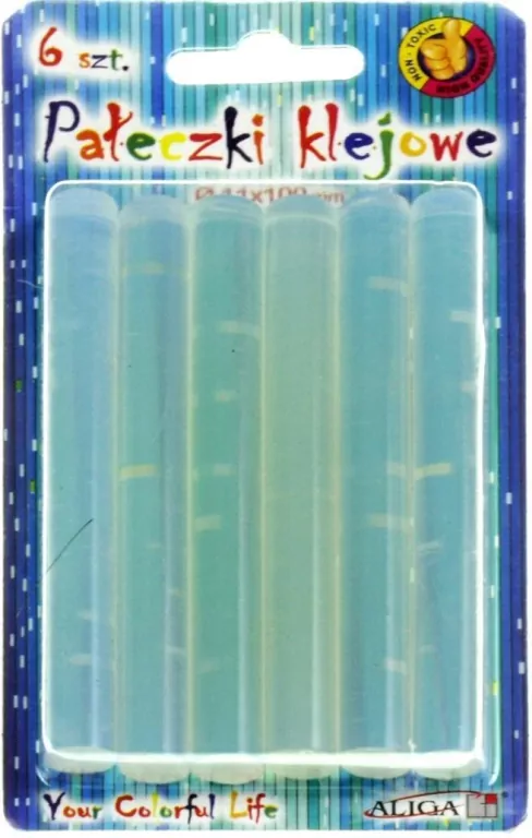 Klej do pistoletu bezbarwny 11x100mm op - tantis.pl