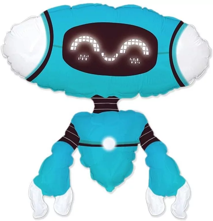 Balon foliowy Robot Blue 60cm - tantis.pl