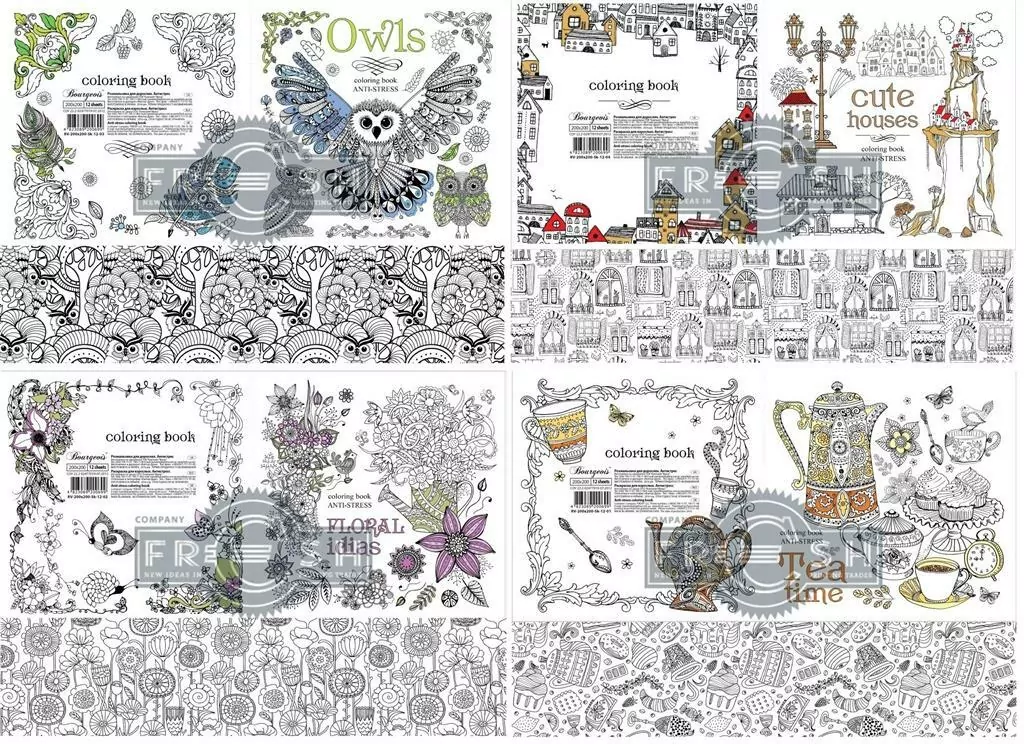 Kolorowanka antystresowa 200/200/12K FRESH - tantis.pl