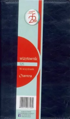 Wizytownik 96 trzyklatkowy 725 granatowy ANTRA