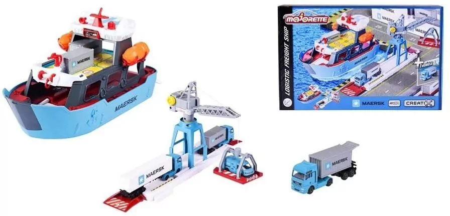 Majorette Maersk zestaw stacja portowa - tantis.pl