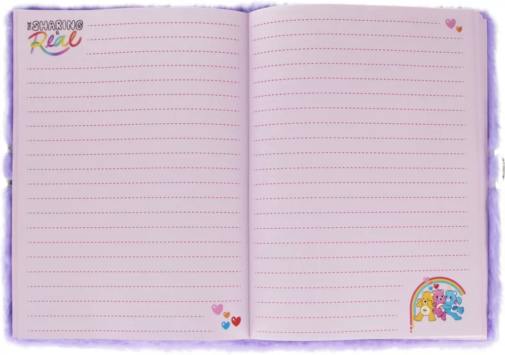 PAMIETNIK PLUSZ ZAM A5/80K CARE BEARS FIOLET STK - tantis.pl