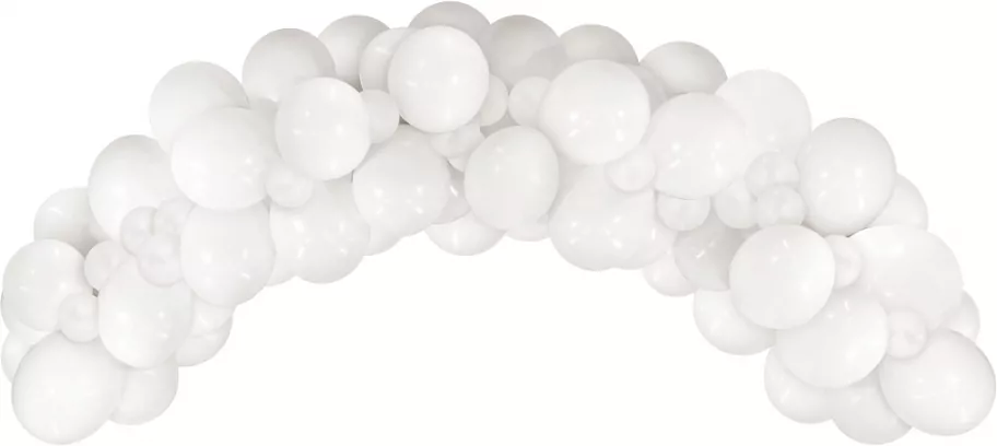 Girlanda balonowa biała - tantis.pl