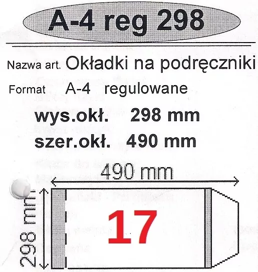 Okładka na podr A4 regulowana nr 17  NARNIA - tantis.pl