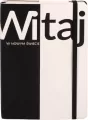 Notes A5 kropki. Witaj. Czarno-biały - tantis.pl