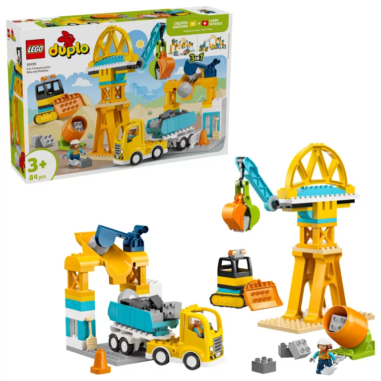 LEGO® Duplo. Plac budowy z pojazdami 3w1 10476 - tantis.pl