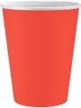 Kubeczki papierowe czerwone 250ml - tantis.pl