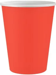 Kubeczki papierowe czerwone 250ml
