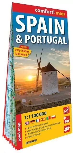 Comfort! map Spain & Portugal 1:1 100 000 - tantis.pl