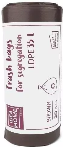 Worki na śmieci 35l brązowe - tantis.pl