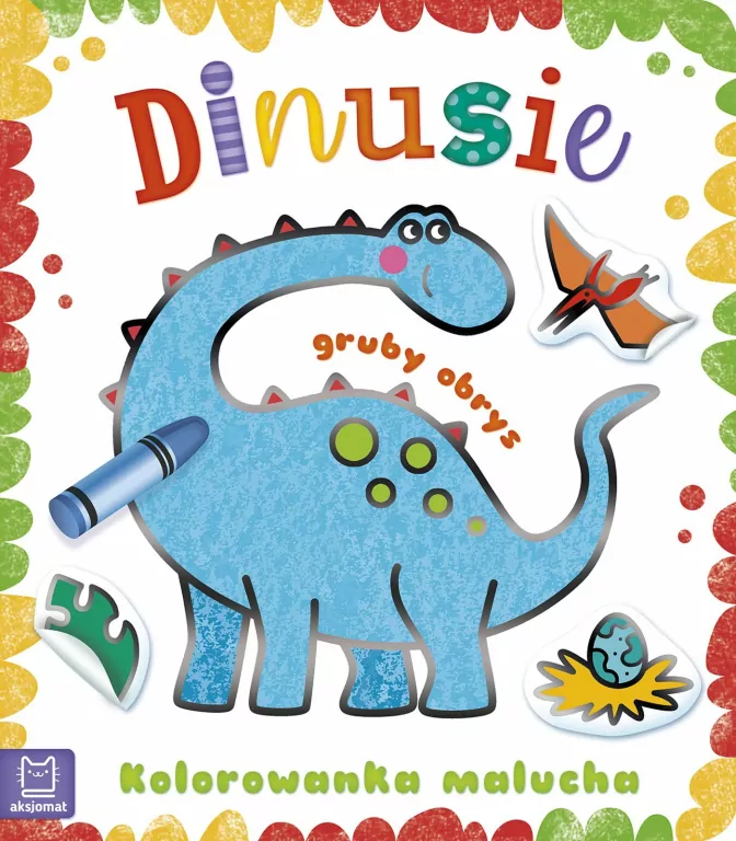 Dinusie. Kolorowanka malucha z grubym obrysem - tantis.pl