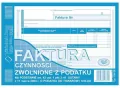 Faktura. Czynności zwolnione z podatku - tantis.pl