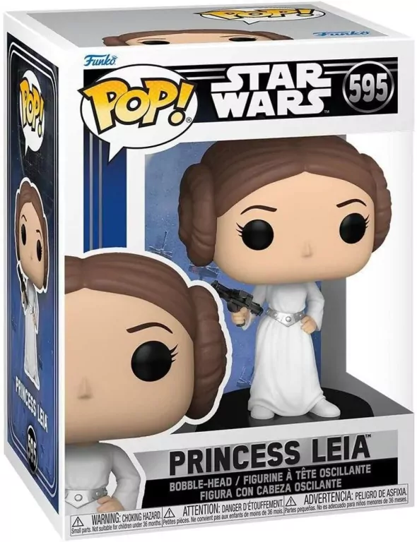 Funko POP! Star Wars, figurka kolekcjonerska, Princess Leia, 595 - tantis.pl
