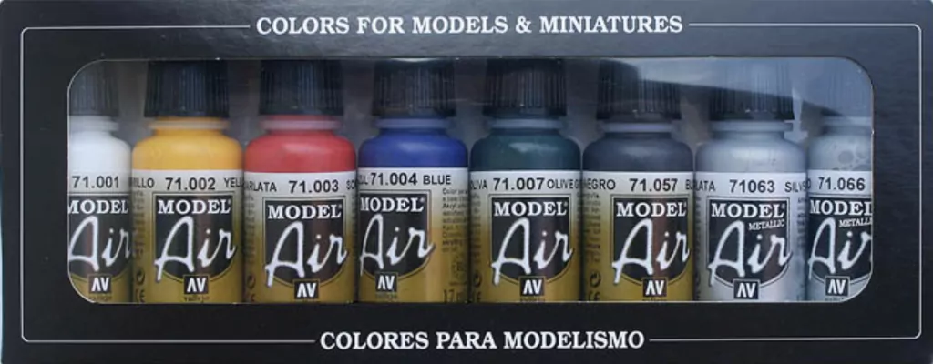 Vallejo: 71.174 - Model Air - Basic Colors (8x17 ml) - tantis.pl