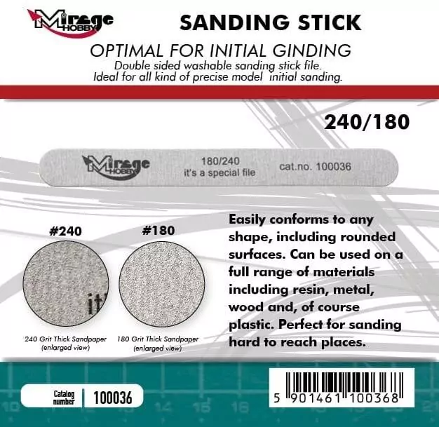 Pilnik ścierny Sanding Stick Double Grid 180/240 - tantis.pl