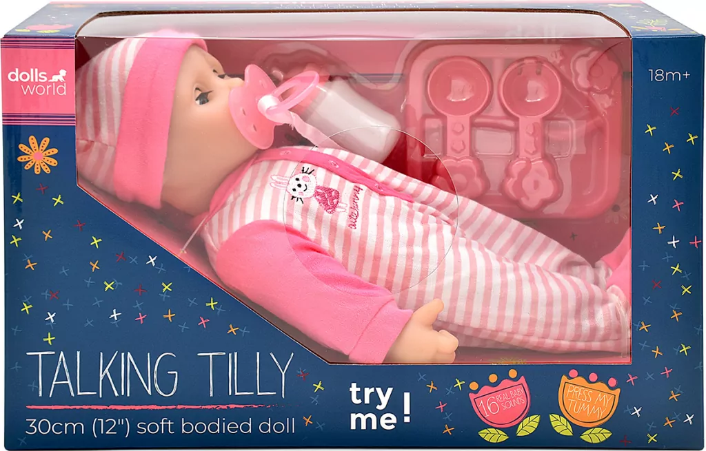 Dolls World Lalka Talking Tilly 30cm - tantis.pl