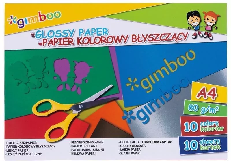Papier kolorowy A4/10K błyszczący 80gsm - tantis.pl