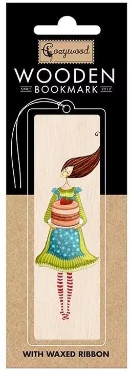 Zakładka drewniana Tort truskawkowy - tantis.pl