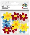 Filcowe dekoracje 3D kwiatki 30 mm mix - tantis.pl