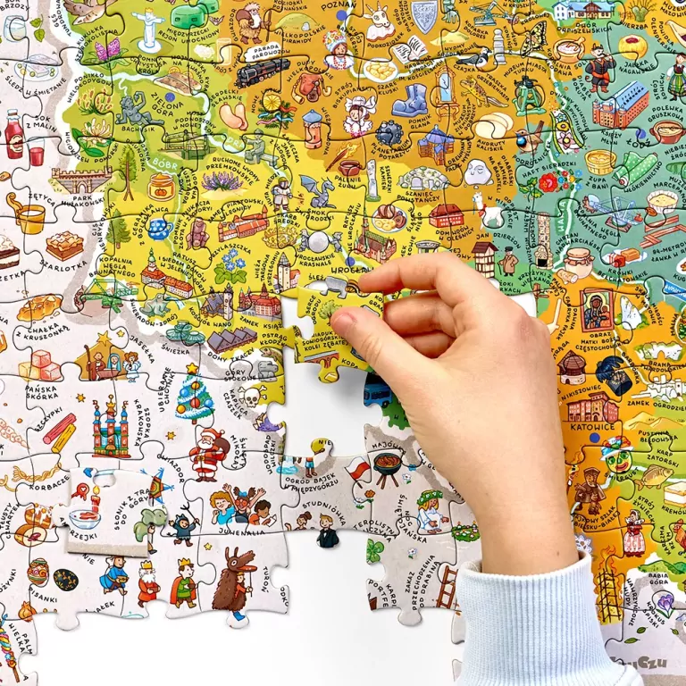 CzuCzu. Mapa Polski. Odkrywcy. 7+ - tantis.pl