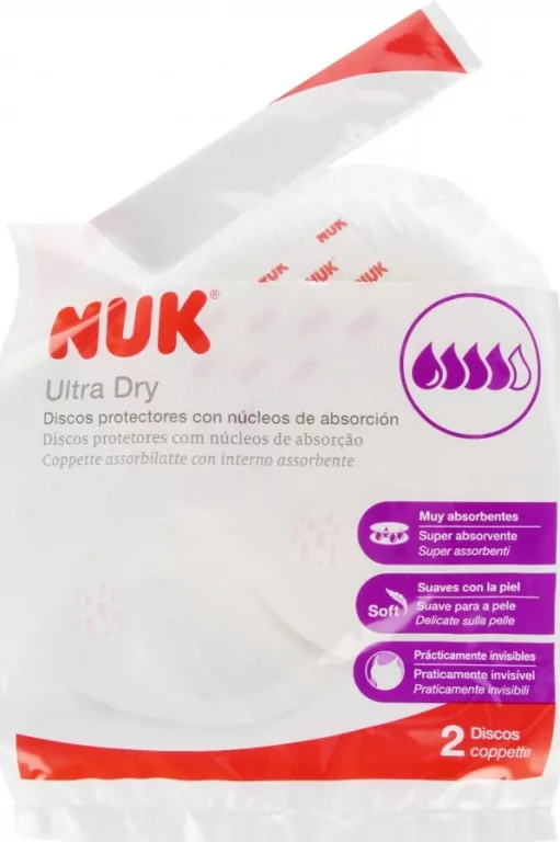 NUK. Ultra Dry. Wkładki Laktacyjne. 2 sztuki - tantis.pl