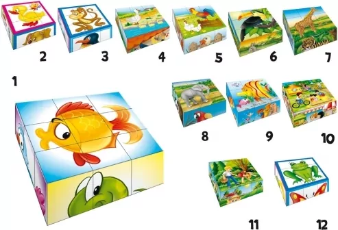 Klocki 9 elementowe. Mix - tantis.pl