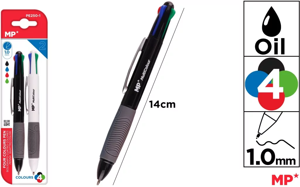 Długopis olejowy 1.0mm 2szt - tantis.pl