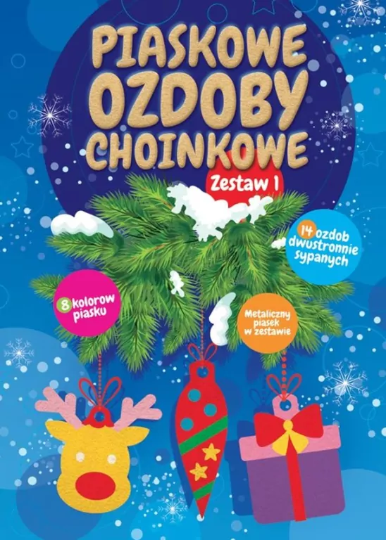 Piaskowe ozdoby choinkowe. Zestaw 1 - tantis.pl