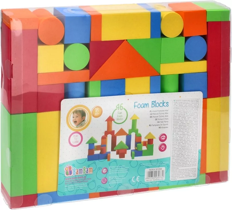 Klocki piankowe 46 elementów - tantis.pl