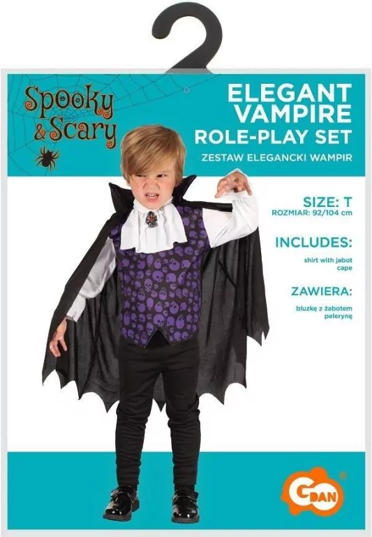 Strój dla dzieci Elegancki Wampir rozm. 92/104cm - tantis.pl