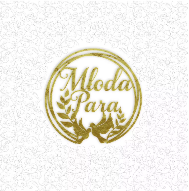 Karnet KW Tłoczenie Ślub Młoda Para - tantis.pl