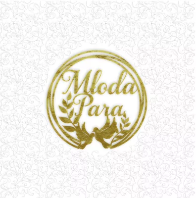 Karnet KW Tłoczenie Ślub Młoda Para