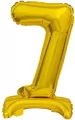 Balon foliowy B&C Cyfra stojaca "7" złota 38cm - tantis.pl